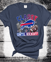 Bills Classy until Kickoff, Bling Buffalo Bills Crewneck Sweatshirt, Buffalo New York, Buffalo Bills Fan Gift, Sunday Football