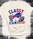 Bills Classy until Kickoff, Bling Buffalo Bills Crewneck Sweatshirt, Buffalo New York, Buffalo Bills Fan Gift, Sunday Football