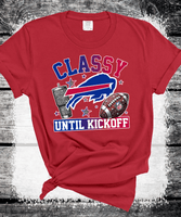 Bills Classy until Kickoff, Bling Buffalo Bills Crewneck Sweatshirt, Buffalo New York, Buffalo Bills Fan Gift, Sunday Football