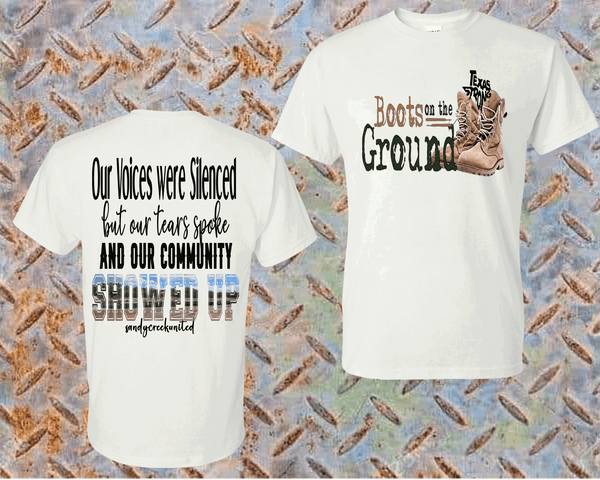 Sandy Creek Flood Relief Shirt, Leander Texas Flooding shirts   – 100% of Proceeds Donated to Sandy Creek Disaster Relief Fund, Boots on the ground