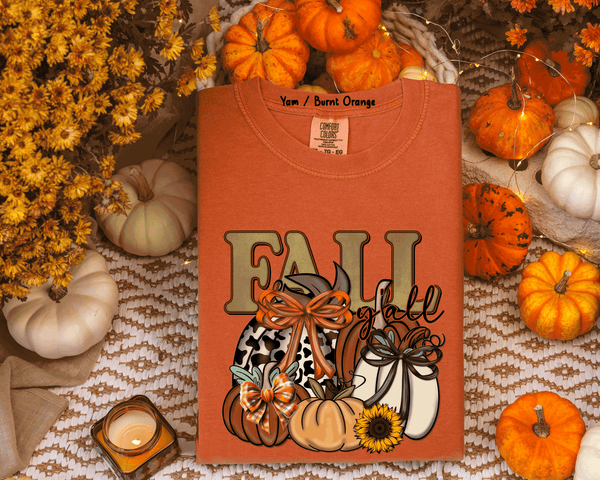 It's Fall Ya'll Trending Thanksgiving sweater weather shirts, Fall Sweatshirts, Pumpkins season, Mom Shirts, Teacher gifts
