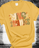 Give Thanks Realistic Faux Yarn Hoodie / Thanksgiving matching family knit look /  FYP Viral Trending Sweatshirts / Thankgiving Dinner Shirts