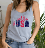 Comfort Colors God Bless the USARed White Blue, USA 250th Anniversary Shirts, 250 Years of Freedom 1776 - 2026 4th of July