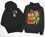 Grinch Christmas Tree Shirts / Christmas Realistic Faux Yarn Hoodie / Classic Christmas Movies Shirts / FYP Viral Grinch Sweatshirts / Funny Holiday Crewneck