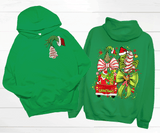 Grinch Christmas Tree Shirts / Christmas Realistic Faux Yarn Hoodie / Classic Christmas Movies Shirts / FYP Viral Grinch Sweatshirts / Funny Holiday Crewneck