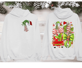 Grinch Christmas Tree Shirts / Christmas Realistic Faux Yarn Hoodie / Classic Christmas Movies Shirts / FYP Viral Grinch Sweatshirts / Funny Holiday Crewneck