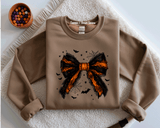 Halloween Lace Bow T-Shirt Black Coquette Bow Shirt Bats Princess Girly Halloween Coquette Bows