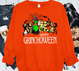 Happy Grinchoween, Halloween Nike inspired T-Shirts Sweatshirts and Hoodies Furry Green Man Gear
