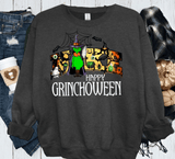 Happy Grinchoween, Halloween Nike inspired T-Shirts Sweatshirts and Hoodies Furry Green Man Gear