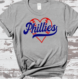 Philadelphia Phillies Baseball Heart shirt for Adults Kids Family Philly Baseball Drink shirt, Phillies 1883 Baseball Fans, Play Ball Apparel