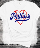 Philadelphia Phillies Baseball Heart shirt for Adults Kids Family Philly Baseball Drink shirt, Phillies 1883 Baseball Fans, Play Ball Apparel