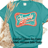Comfort Colors® HOWDY, Western trending Rodeo Vintage Tee , trendy western aesthetic cowgirl summer top, gift for her, retro rodeo club apparel