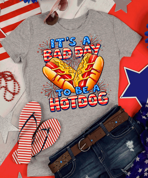 Comfort Colors It's a Bad Day to be a Hotdog Shirt, Funny Meme Shirt, Trendy Funny Shirt, Funny Hot Dog Shirt