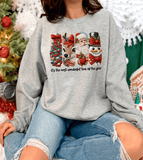 The most wonderful time of the year / Merry Christmas Realistic Faux Yarn Hoodie / FYP Viral Grinch Sweatshirts / Funny Holiday Crewneck