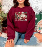 The most wonderful time of the year / Merry Christmas Realistic Faux Yarn Hoodie / FYP Viral Grinch Sweatshirts / Funny Holiday Crewneck