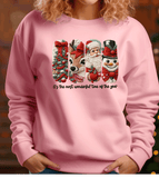The most wonderful time of the year / Merry Christmas Realistic Faux Yarn Hoodie / FYP Viral Grinch Sweatshirts / Funny Holiday Crewneck