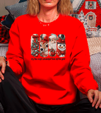 The most wonderful time of the year / Merry Christmas Realistic Faux Yarn Hoodie / FYP Viral Grinch Sweatshirts / Funny Holiday Crewneck