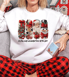 The most wonderful time of the year / Merry Christmas Realistic Faux Yarn Hoodie / FYP Viral Grinch Sweatshirts / Funny Holiday Crewneck