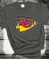 Super Bowl Kansas City Football Chiefs T-Shirt, KC Football Tee, Game Day Shirt Gift Comfort Colors Oversized Look