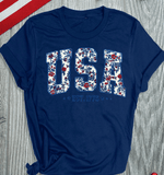 Comfort Colors USA faux Latch Hook Shirts, Merica USA EST 1776 tank tops, FAUX Chenille Patch Lettering 4th of July matching Family Shirts, Patriotic Floral Faux Yarn, Chenille looking Indepedence Day Shirts
