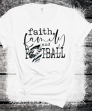 Eagles Football Game day Matching Faith Family Football, Thanksgiving Family Shirts, Superbowl Eagles Faux Bling Sweatshirt
