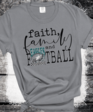 Eagles Football Game day Matching Faith Family Football, Thanksgiving Family Matching Shirts, Superbowl Eagles Faux Bling Sweatshirt Eagles Fans (Copy)