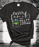 Eagles Football Game day Matching Faith Family Football, Grinch Family Matching Shirts, Superbowl Eagles Faux Bling Sweatshirt Eagles Fans