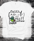 Eagles Football Game day Matching Faith Family Football, Grinch Family Matching Shirts, Superbowl Eagles Faux Bling Sweatshirt Eagles Fans
