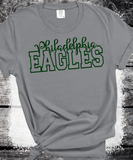Custom PUFF vinyl Eagles Sweatshirt, Embossed Puff Spirit Wear Sweatshirt, Philadelphia Eagles PUFF fan Gear NFL Football Playoff Shirts, Eagles Puff Vinyl Sweatshirts, 3D Embossed Football Gear