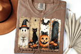 Vintage Halloween Shirt, Spooky Season T-Shirt, Ghost Pumpkin Cat Shirt, Halloween Gift, Stay Spooky Shirt
