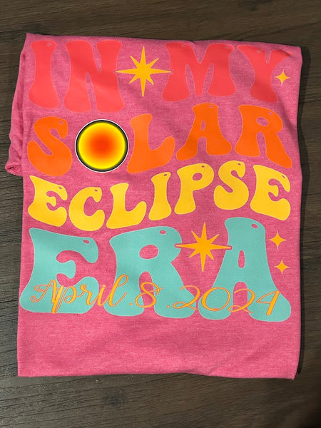 In my Solar Eclipse Era 2024 Total Solar Eclipse Commemorative Shirts, Memories of this rare event, Solar Eclipse April 8, 2024
