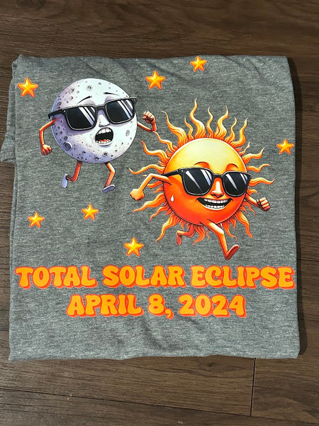 2024 Total Solar Eclipse Commemorative Shirts, Memories of this rare event