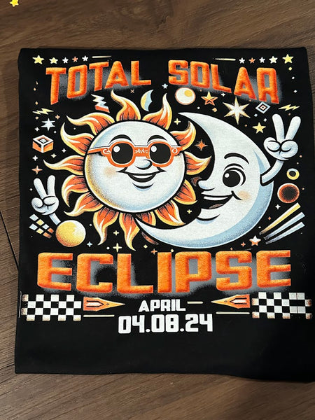 Total Solar Eclipse 04.08.2024 Total Solar Eclipse Commemorative Shirts, Memories of this rare event, Solar Eclipse April 8, 2024