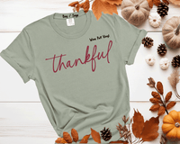 Thankful Puff Vinyl 3D Embossed Family Shirt / Thankful Sweatshirt / Thankful Comfort Colors, Thankful Lover Sweater, Hello Thanksgiving Sweatshirt, Women Thankful Sweatshirt, Women Gift For Thanksgiving