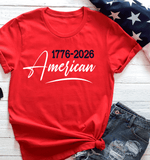 Comfort Colors USA 250th Anniversary Shirts, 250 Year Anniversary 1776 - 2026 America 4th of July, Matching Family Shirts
