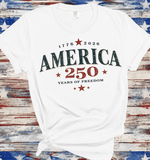 Comfort Colors 1776 - 2026 250 Anniversary July 4th Family matching Tee, 250 Years of Freedom 1776 - 2026 4th of July