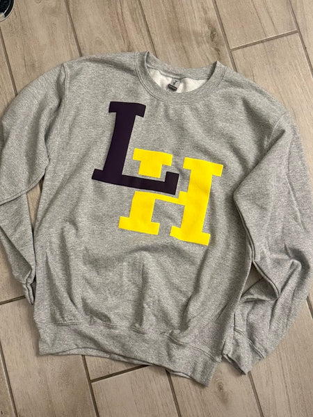 Custom Puff Print Local School MOM Sweatshirt, Embossed Glitter Puff Spirit Wear Sweatshirt, Custom Mama Shirts PUFF School Mascot Sweatshirt, Gift Idea, Liberty Hill Panthers, Texas Football