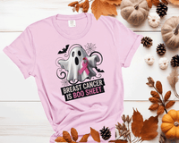 Breast Cancer is BOO - Sheet, PINK OUT Sweatshirt, Spirit Wear Sweatshirt, Custom October We wear Pink, Breast Cancer Awareness Month,