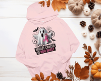 Breast Cancer is BOO - Sheet, PINK OUT Sweatshirt, Spirit Wear Sweatshirt, Custom October We wear Pink, Breast Cancer Awareness Month,