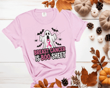 Breast Cancer is BOO - Sheet, PINK OUT Sweatshirt, Spirit Wear Sweatshirt, Custom October We wear Pink, Breast Cancer Awareness Month