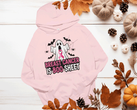 Breast Cancer is BOO - Sheet, PINK OUT Sweatshirt, Spirit Wear Sweatshirt, Custom October We wear Pink, Breast Cancer Awareness Month