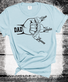 Comfort Colors®  Custom Dad Shirt with Kid Names, Father's Day Gift, New Dad Tshirt, Personalized Dad T-Shirt, Custom Kids Names Shirt, Fathers Day Shirt Fist Bump