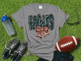 Eagles Football Metallic shirt, Philadelphia Faux Glitter Football Eagles Bling Bird Gang Football Team, Eagles Football Fan Gift, Eagles Fan