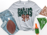 Eagles Football Metallic shirt, Philadelphia Faux Glitter Football Eagles Bling Bird Gang Football Team, Eagles Football Fan Gift, Eagles Fan