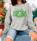 Comfort Colors®Puff Family Christmas 2025, Matching family crewnecks, Custom Matching Family shirts, 3D Embossed Mom gifts
