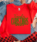 Comfort Colors®Puff Family Christmas 2025, Matching family crewnecks, Custom Matching Family shirts, 3D Embossed Mom gifts