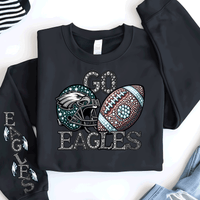 Faux Glitter Philadelphia Football Sweatshirt, Philly T-shirt And Hoodie, Trending Eagles Fan Shirts, Football Crewneck, Eagles Hoodie, Superbowl GIfts