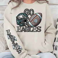 Faux Glitter Philadelphia Football Sweatshirt, Philly T-shirt And Hoodie, Trending Eagles Fan Shirts, Football Crewneck, Eagles Hoodie, Superbowl GIfts