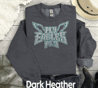 EAGLES Fly Birds Fly Faux Glitter Bling Philadelphia Football Sweatshirt, Philly T-shirt, Trending Eagles Fan Shirts, Football Crewneck, Eagles Hoodie, Superbowl GIfts