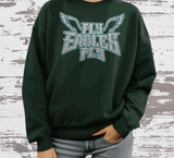 EAGLES Fly Birds Fly Faux Glitter Bling Philadelphia Football Sweatshirt, Philly T-shirt, Trending Eagles Fan Shirts, Football Crewneck, Eagles Hoodie, Superbowl GIfts